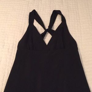 J. Crew twist back vneck silk midi dress